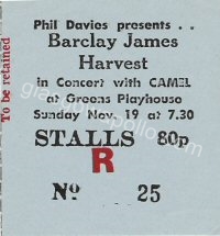 Barclay James Harvest  - Camel - 19/11/1972