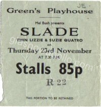 SLADE - Suzi Quatro - Thin Lizzy - 23/11/1972