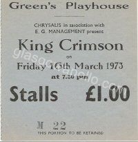 King Crimson - Claire Hamill - 16/03/1973