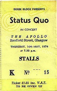 Status Quo - Montrose - 16/05/1974