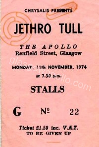 Jethro Tull - Fanny - 11/11/1974