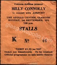 Billy Connolly - 01/09/1975