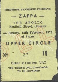 Frank Zappa - 13/02/1977