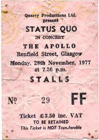 Status Quo - 28/11/1977