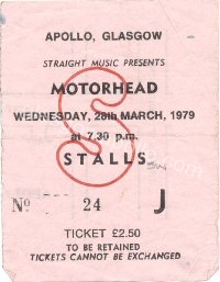 Motorhead - Girlschool - 28/03/1979