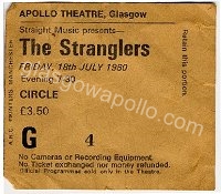 The Stranglers - Headline - The Tea Set - 18/07/1980