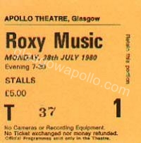 Roxy Music - Martha and the Muffins  - 28/07/1980