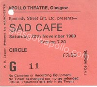 Sad Café - Monroe - 29/11/1980