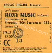 Roxy Music - The Young Ones - 30/09/1982