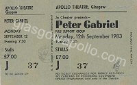 Peter Gabriel - Zerra One - 12/09/1983