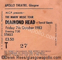 Diamond Head - Budgie - 07/10/1983
