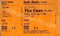 The Cure - And Also The Trees - 27/04/1984