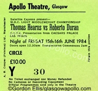 Thomas Hearns vs Roberto Duran - 16/06/1984